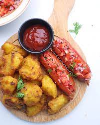 Viazi Karai and Sausage
